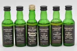 Cadenhead's Black Label miniature series: six single Highland malt whiskies