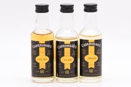 Cadenhead's Regional Malts - three Lowland whisky miniatures