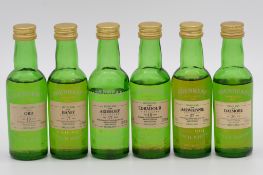 Cadenhead's Miniature Authentic Collection, six assorted whiskies