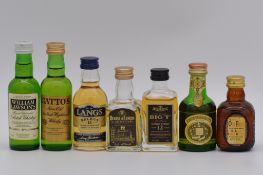 Assortment of thirty nine miniature blended Scotch whiskies