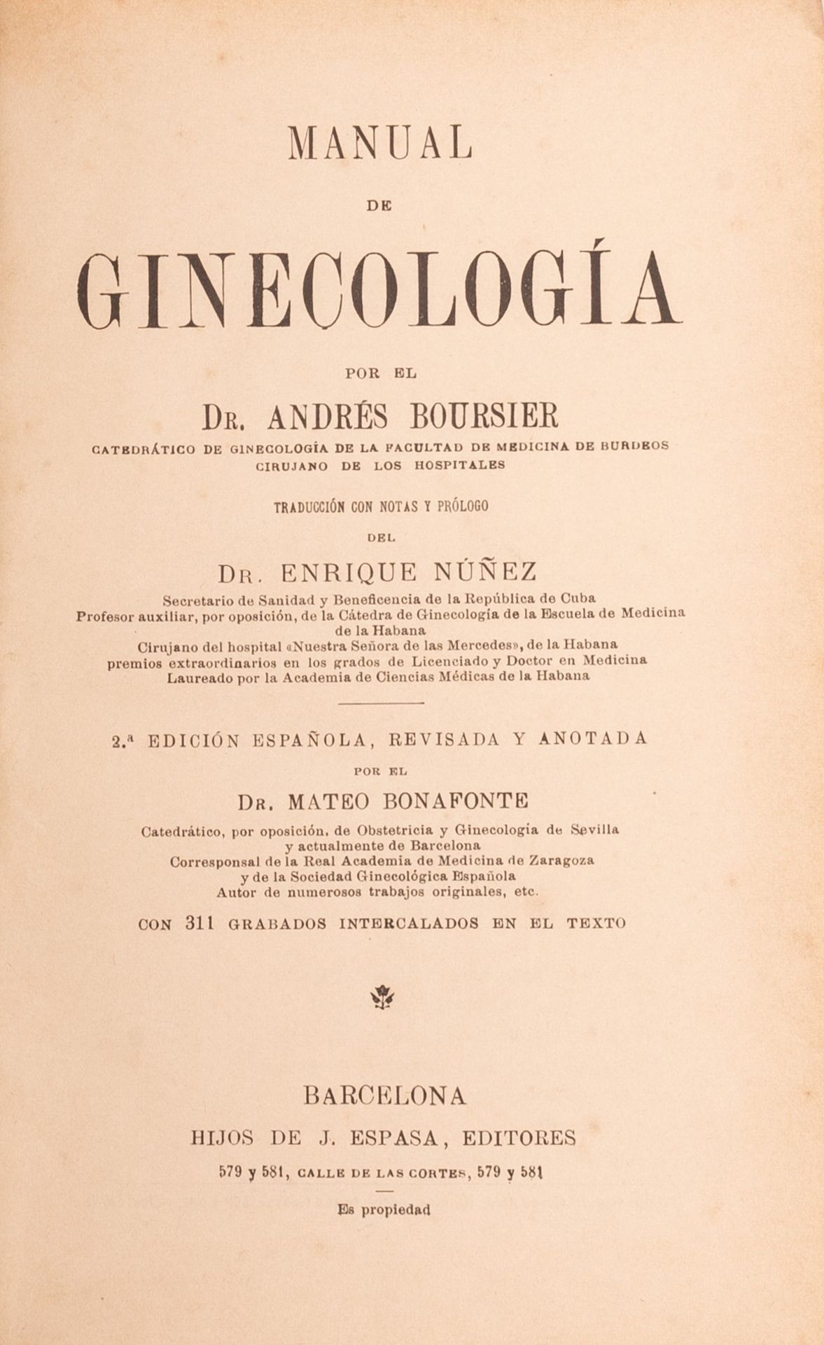 Manual de ginecologia por el dr. Andres Bousier - Bild 4 aus 5