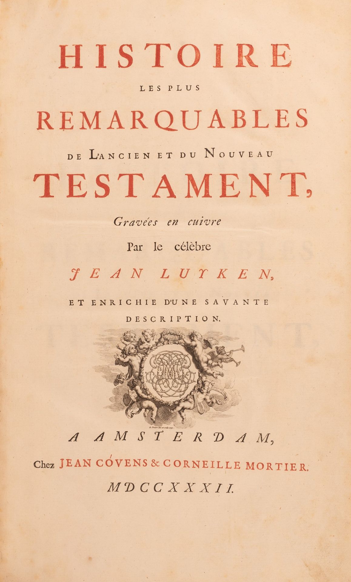 HISTOIRE LES PLUS REMARQUABLES DE L'ANCIEN ET DU NOVEAU TESTAMENT GRAVÈS EN CUIVRE PAR LE CELEBRE JE - Bild 2 aus 5