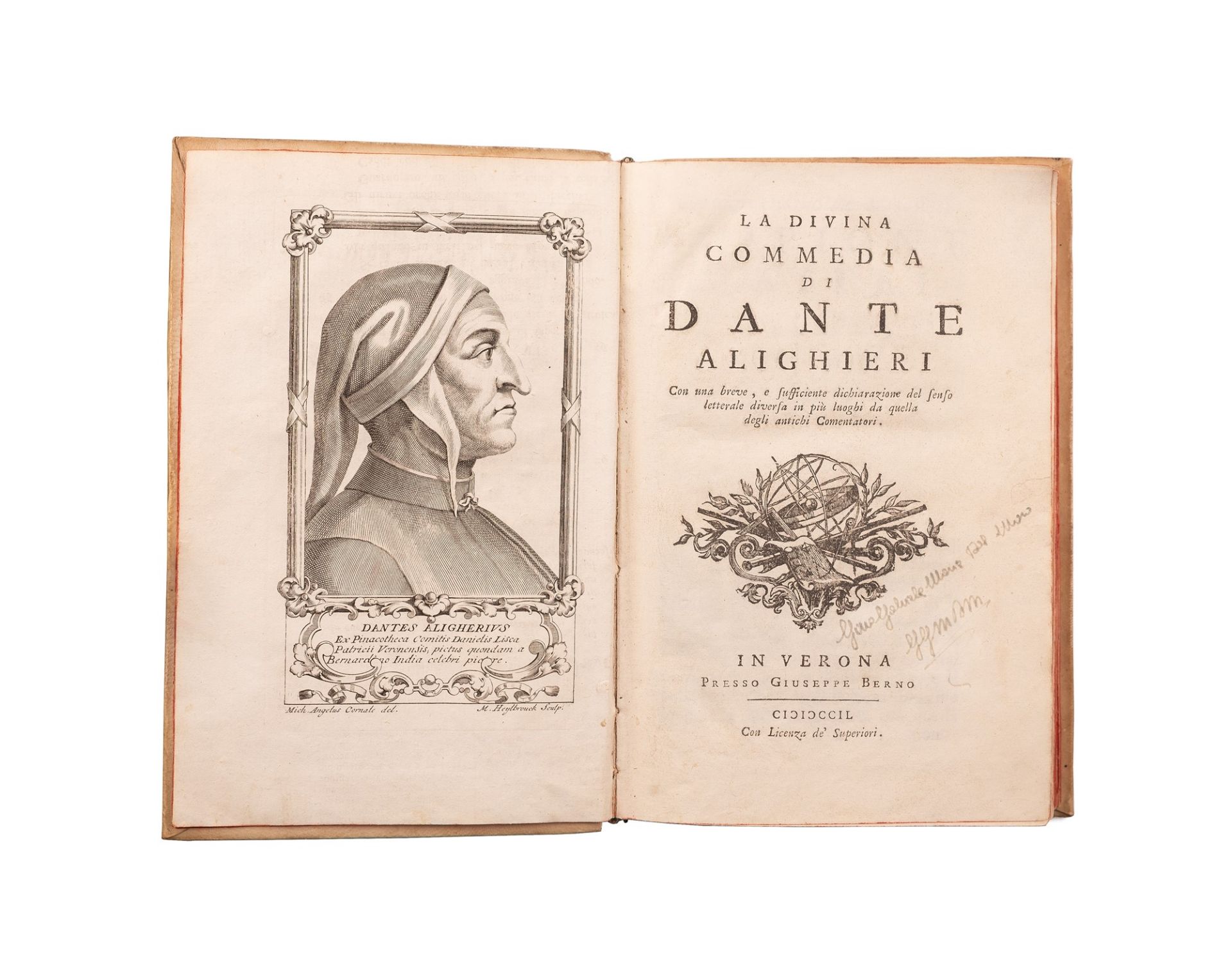 La Divina Commedia di Dante Alighieri con una breve, e sufficiente dichiarazione del senso letterale - Image 3 of 4