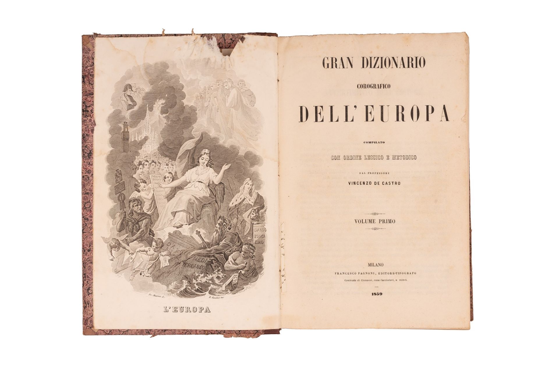  Gran dizionario corografico dell'Europa compilato con ordine lessico e metodico - Bild 3 aus 3