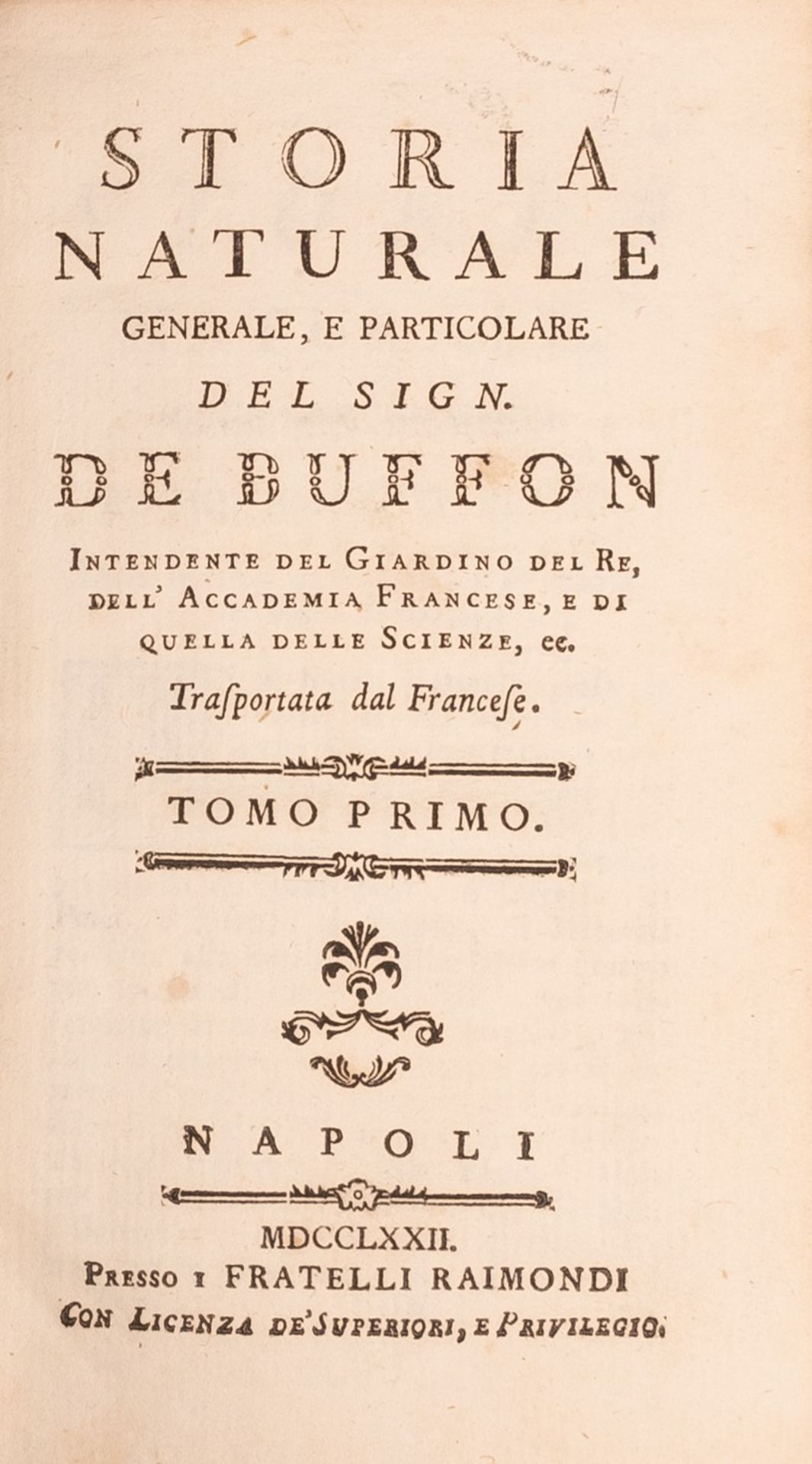 Buffon, Storia naturale, generale e particolare con la descrizione del Gabinetto del Re trasportata  - Bild 4 aus 9