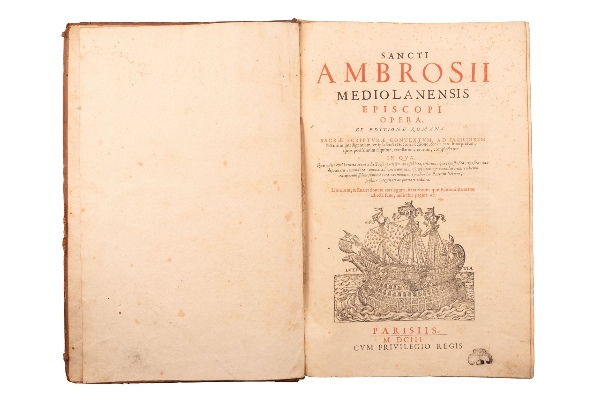 Sancti AmbrosII Mediolanensis episcopi opera - Bild 2 aus 3