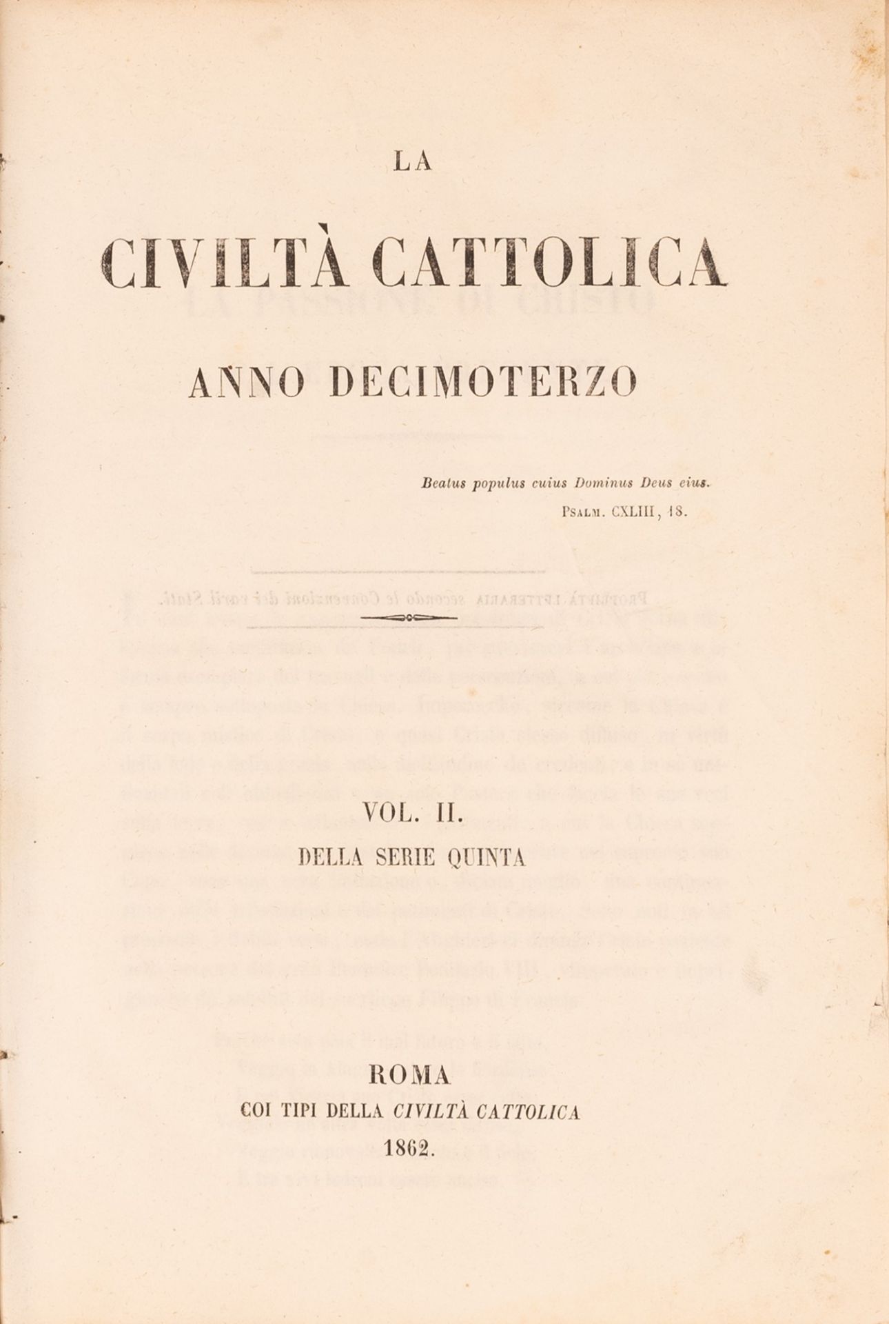 La Civiltà Cattolica anno decimo terzo. Vol. II della Serie V - Bild 3 aus 3