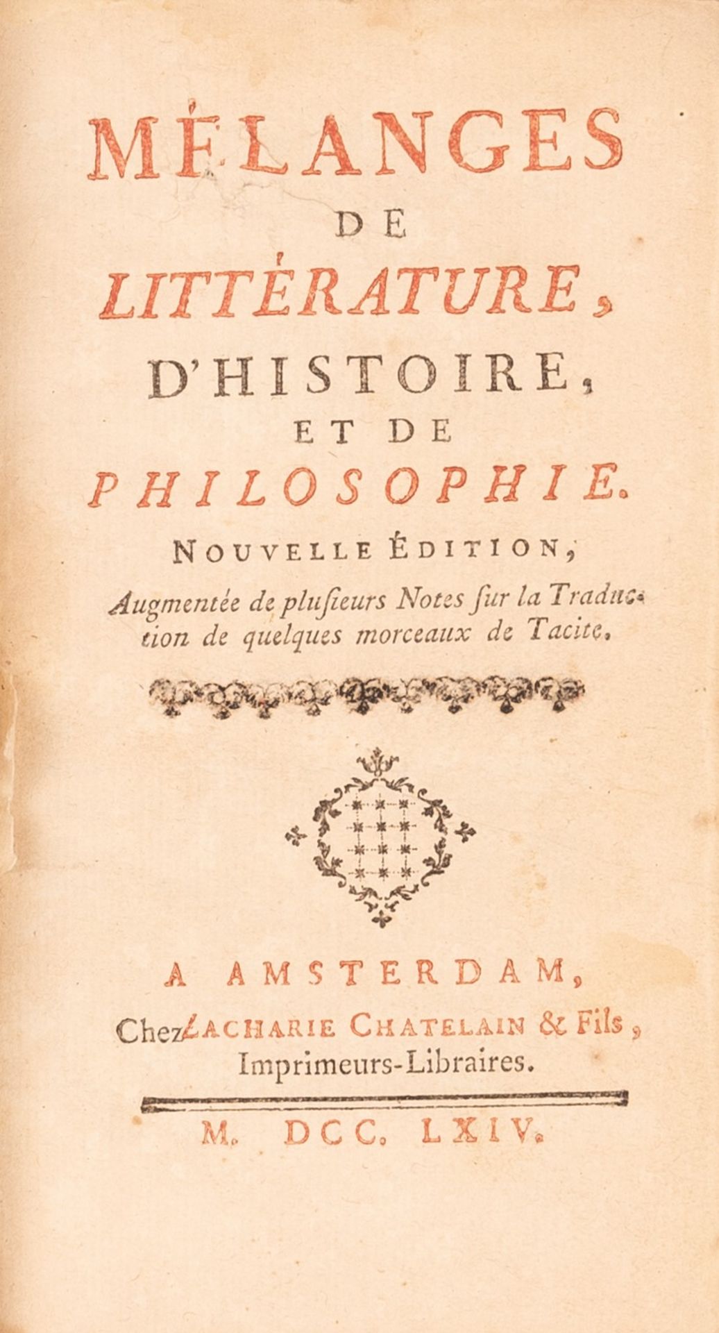 Mèlanges de littera d'Histoire et de Philosophie - Bild 4 aus 4