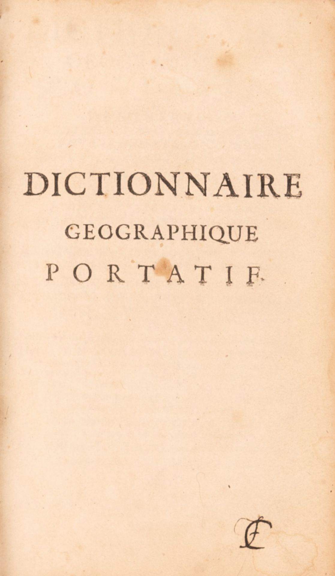 Vosgien Dictionnaire géographique portatif, ou, Description de tous les royaumes - Bild 2 aus 3