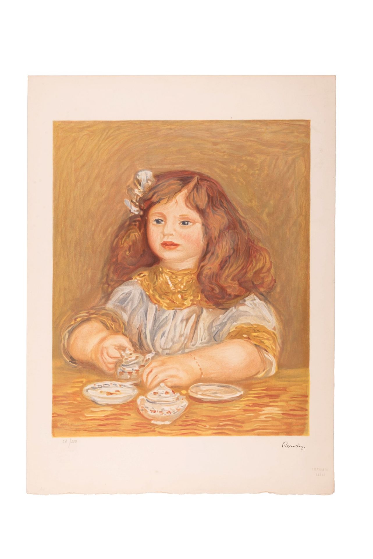 Pierre-Auguste Renoir 
( Limoges, 1841 -  Cagnes-sur-Mer, 1919) 
Bambina 
