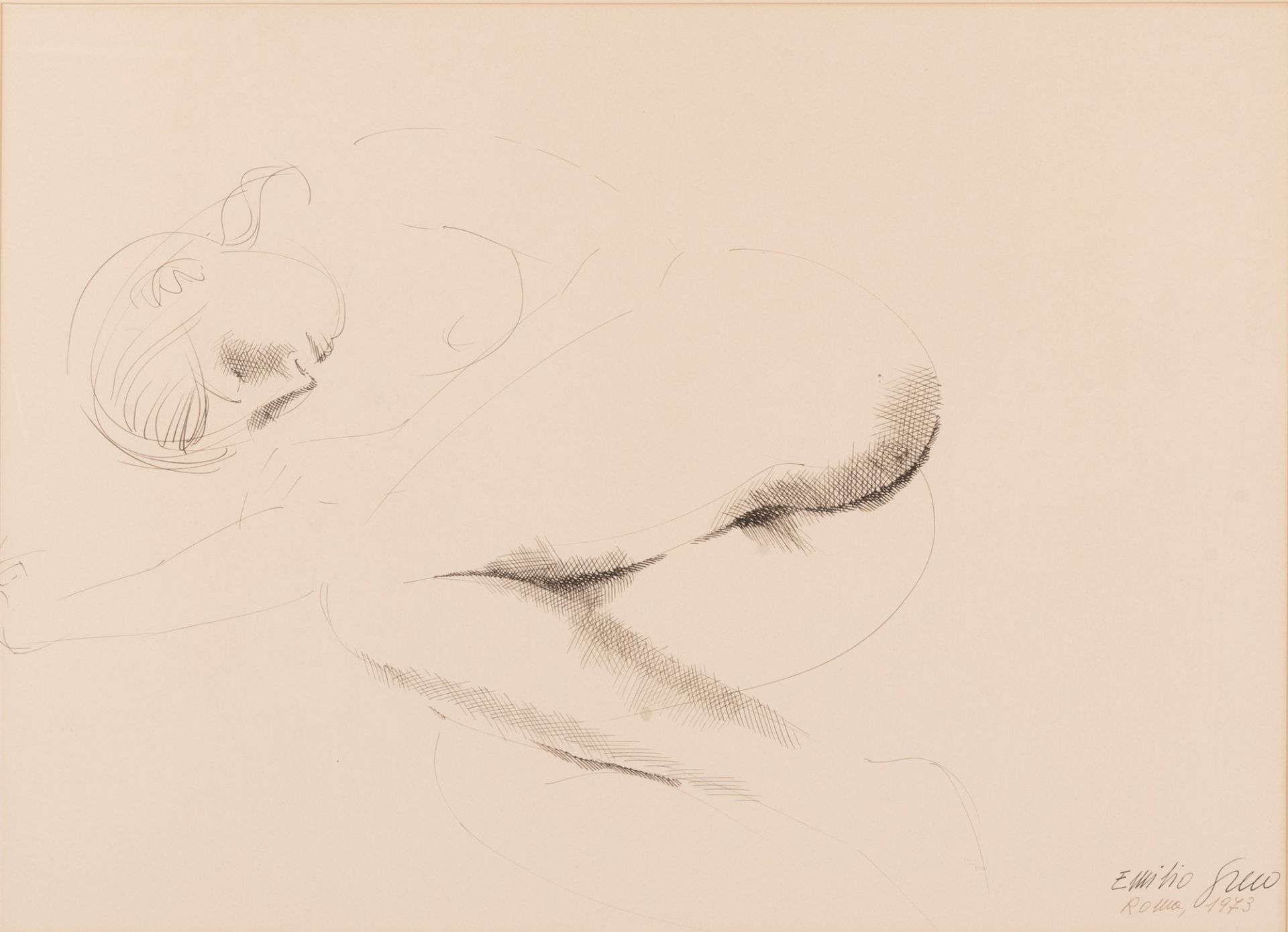 Emilio Greco 
(Catania, 1913 - Roma, 1995) 
Nudo di donna 
1973