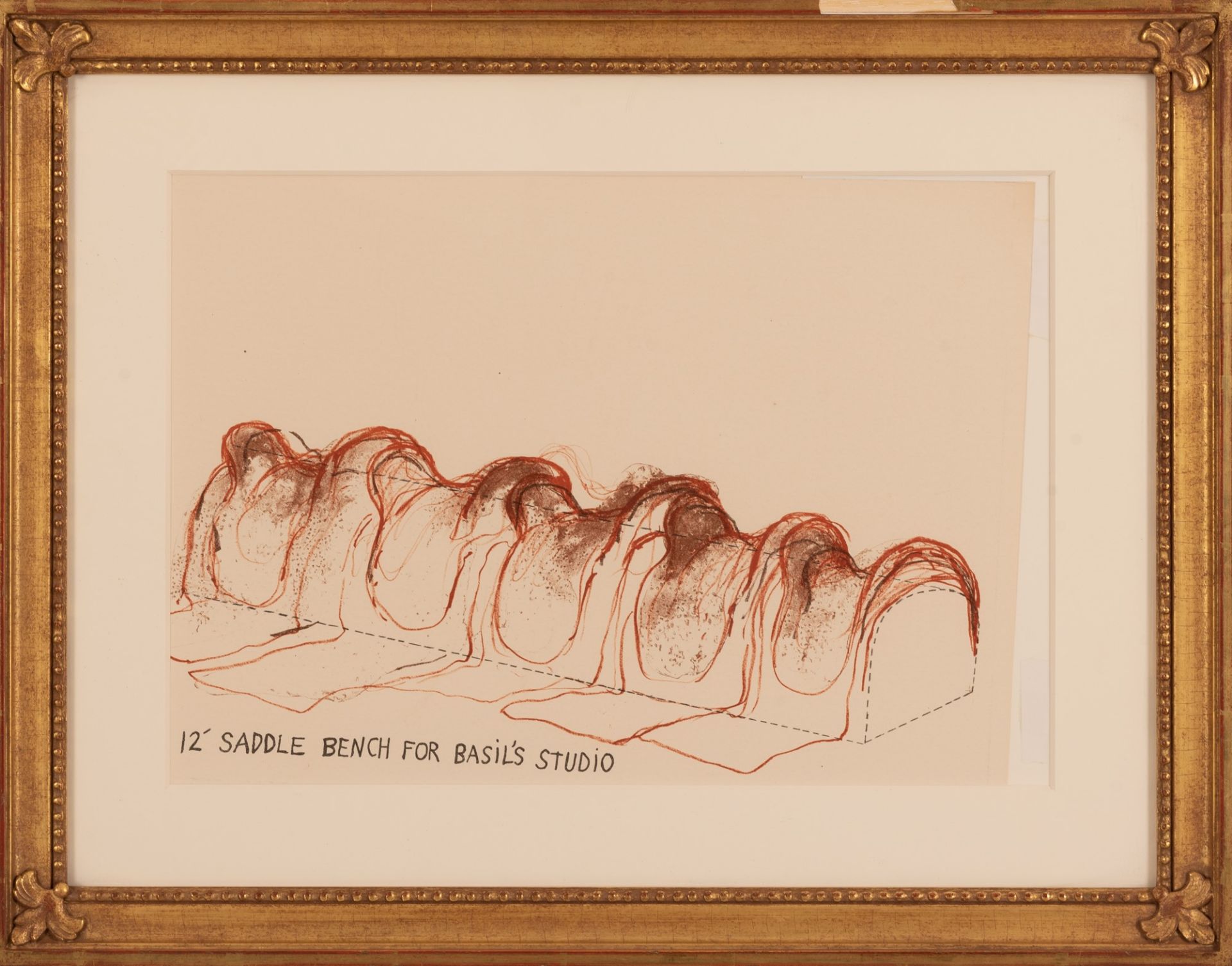 Jim Dine 
(Cincinnati, 1935 - ) 
12' Saddle Bench for Basil's Studio (Saddle Bench) 
 - Bild 2 aus 3