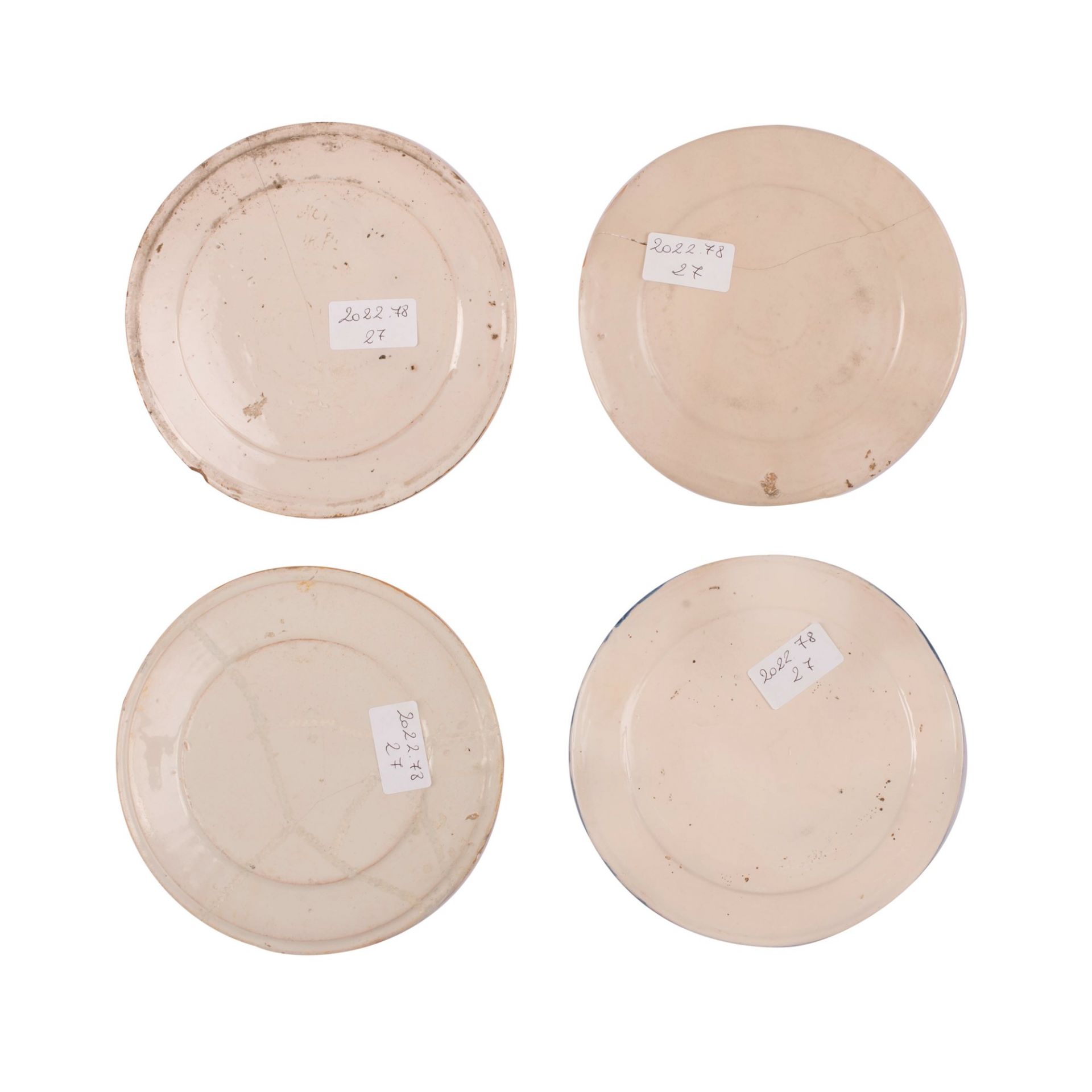  Lotto di quattro piattini in ceramica Castelli - Bild 2 aus 10