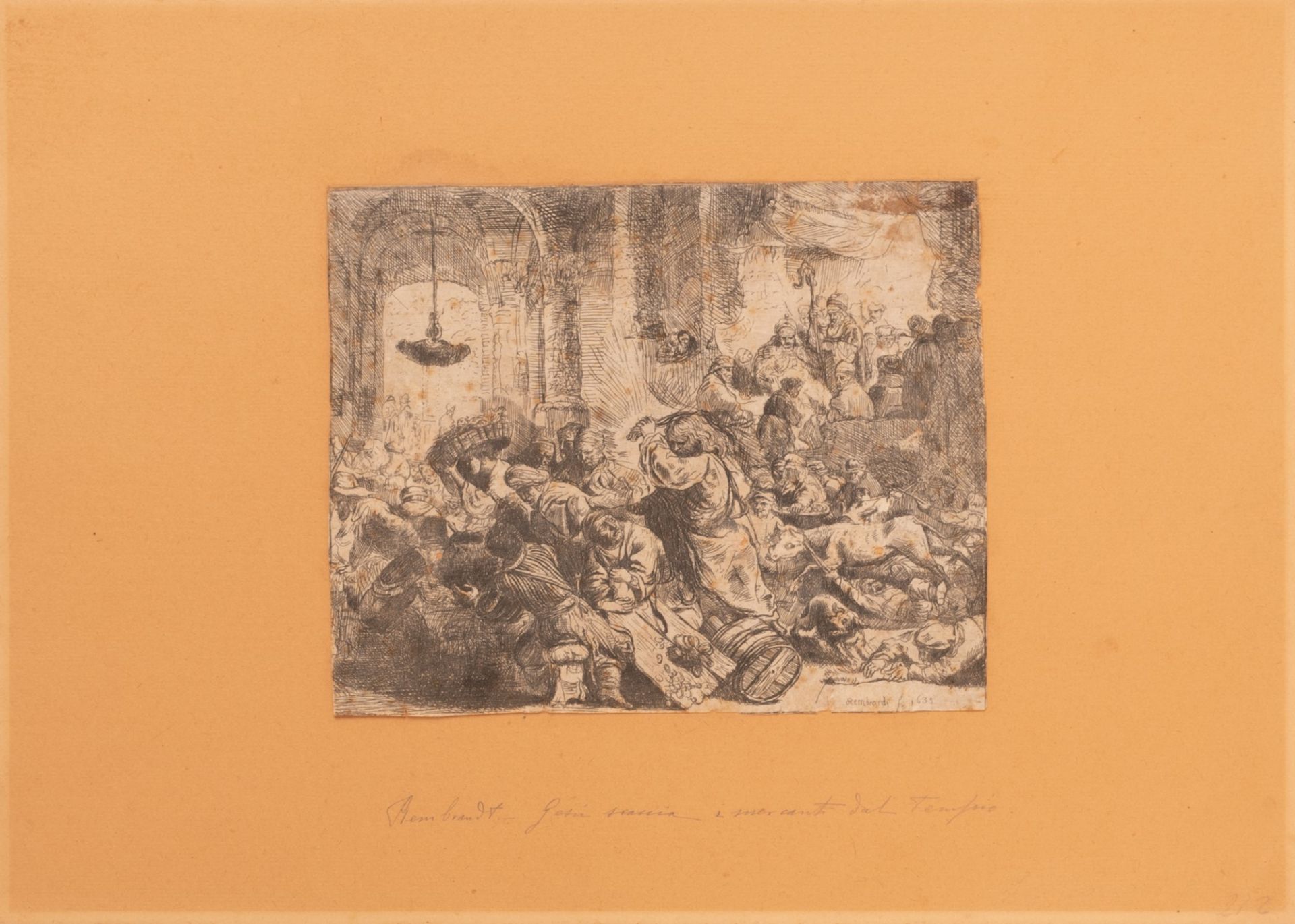 Rembrandt (da) Gesù scaccia i mercanti dal tempio - Bild 2 aus 2