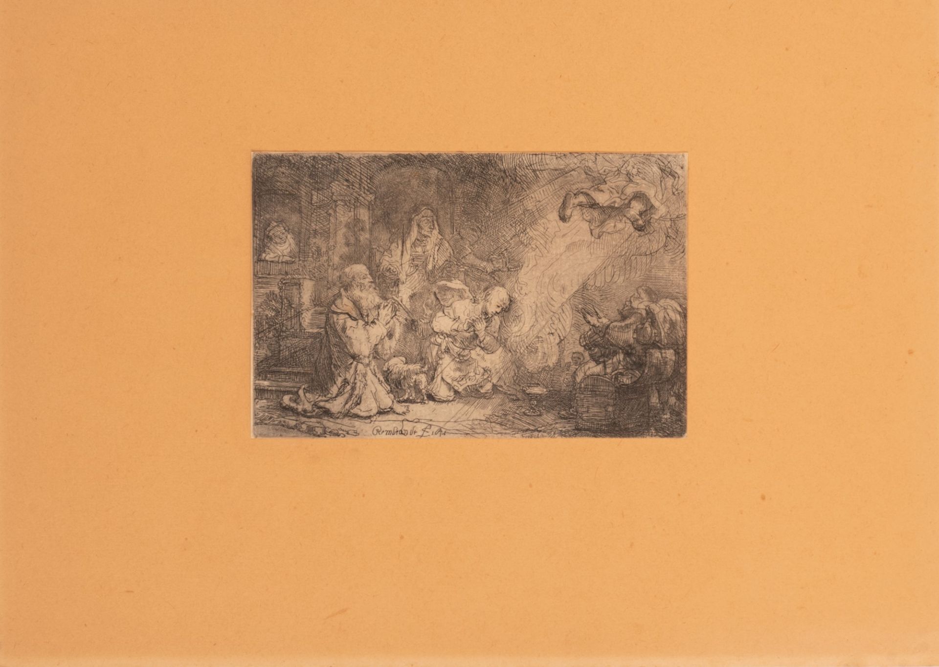 Rembrandt (da) La famiglia di Tobia e l'angelo - Bild 2 aus 2