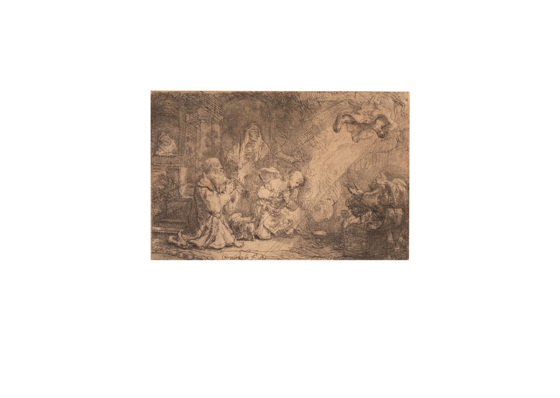Rembrandt (da) La famiglia di Tobia e l'angelo
