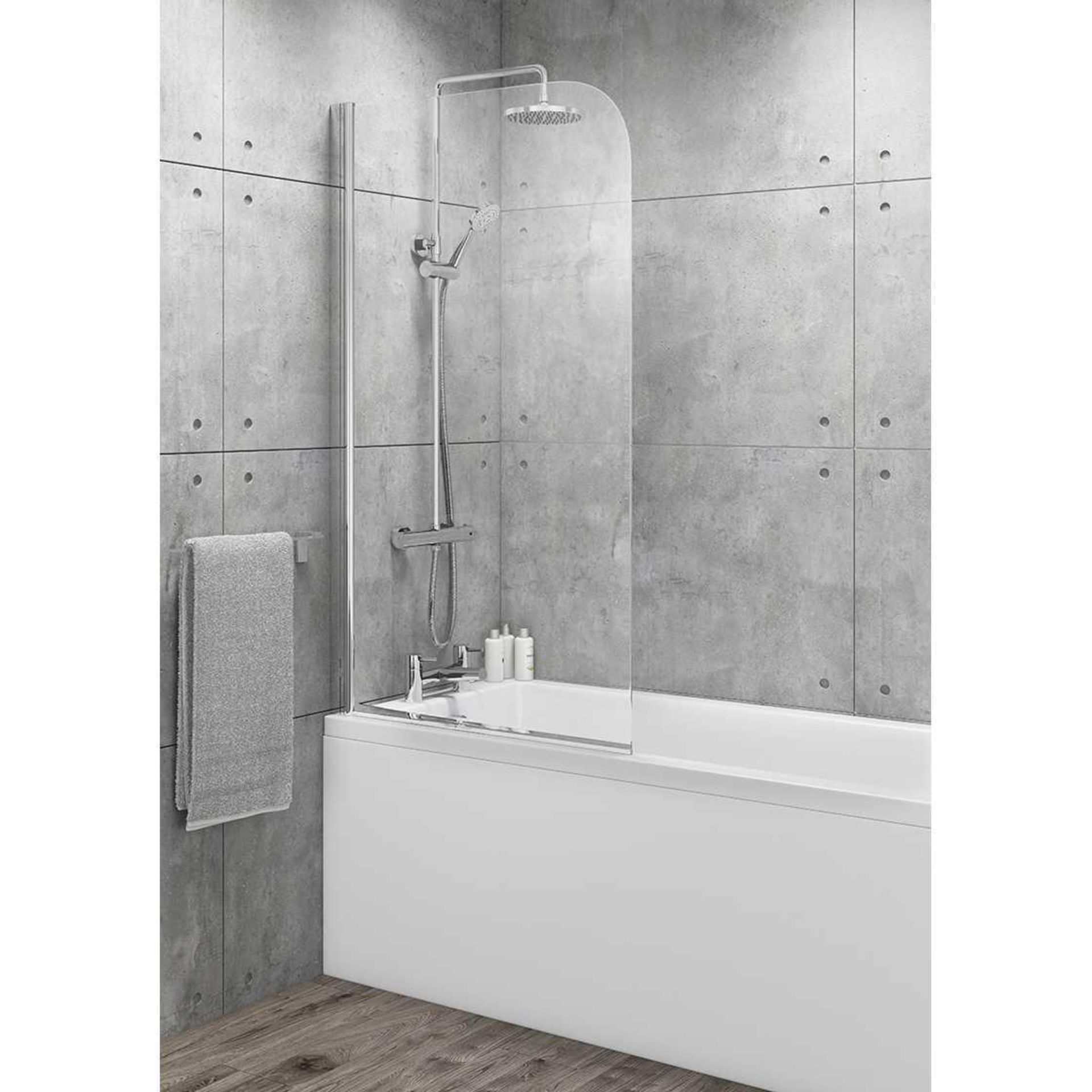 (Jb) RRP £160 Lot To Contain 2 Boxed Curved Topped Bath Screens Cel001M (800X1400Mm)