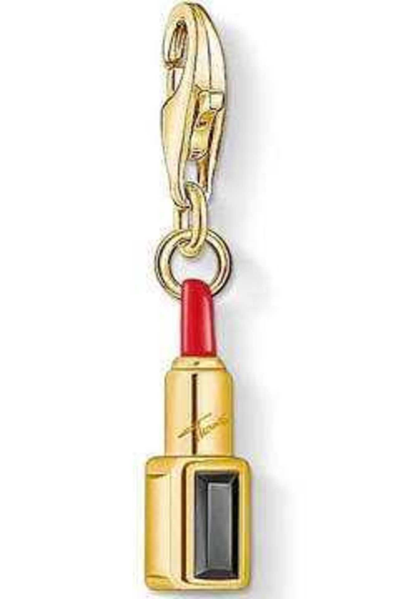 RRP £110 2 Bagged John Lewis And Partners 1750 Lipstick Gold Black And Red Designer Bracelet Charm