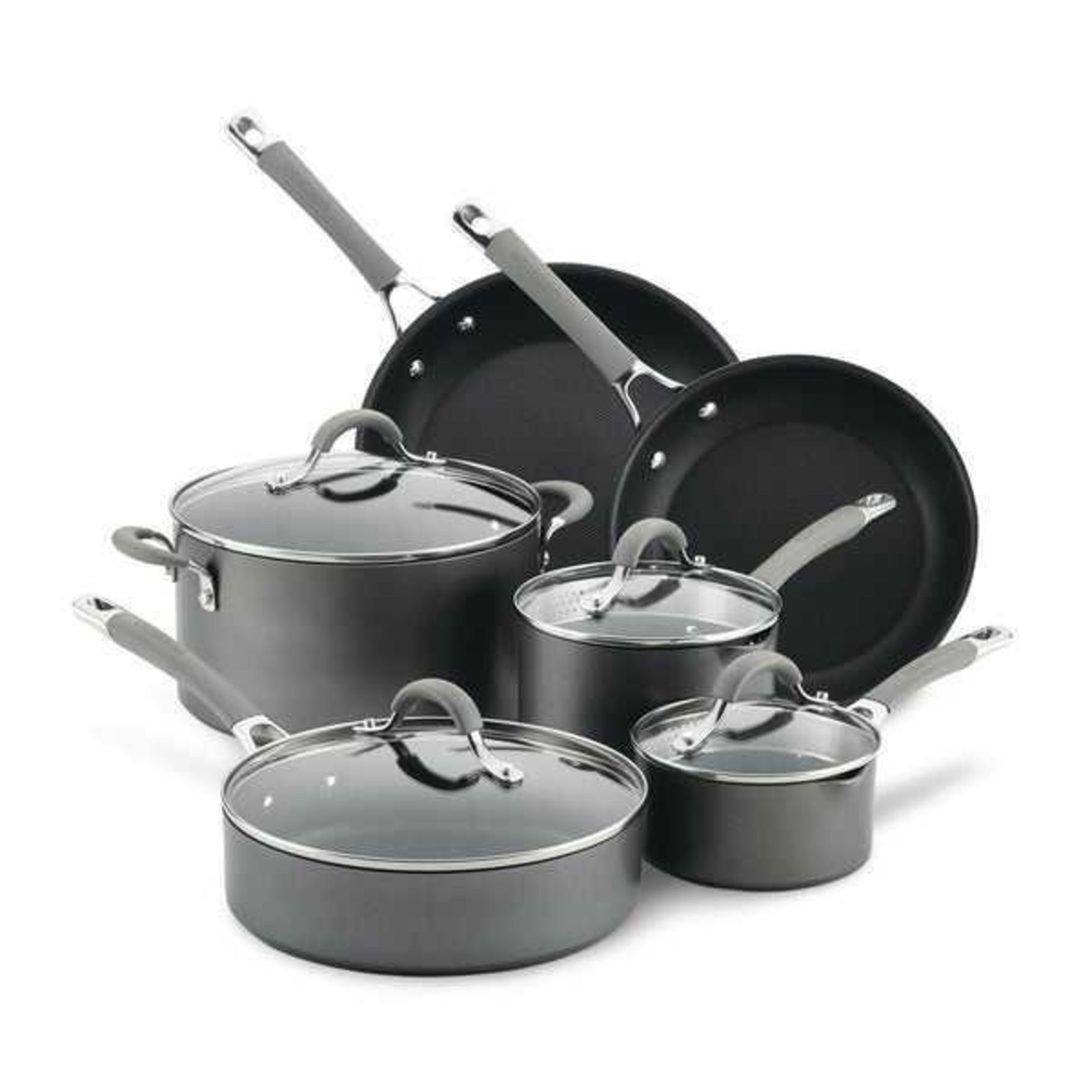 (Jb) RRP £120 Lot To Contain 1 Unpackaged Circulon Total Non Stick System Set Of 3 Pans (No Tag)