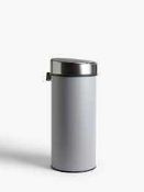 (Jb) RRP £75 Lot To Contain 1 Boxed John Lewis And Partners 40L Touch Top Bin In Stainless Steel (19