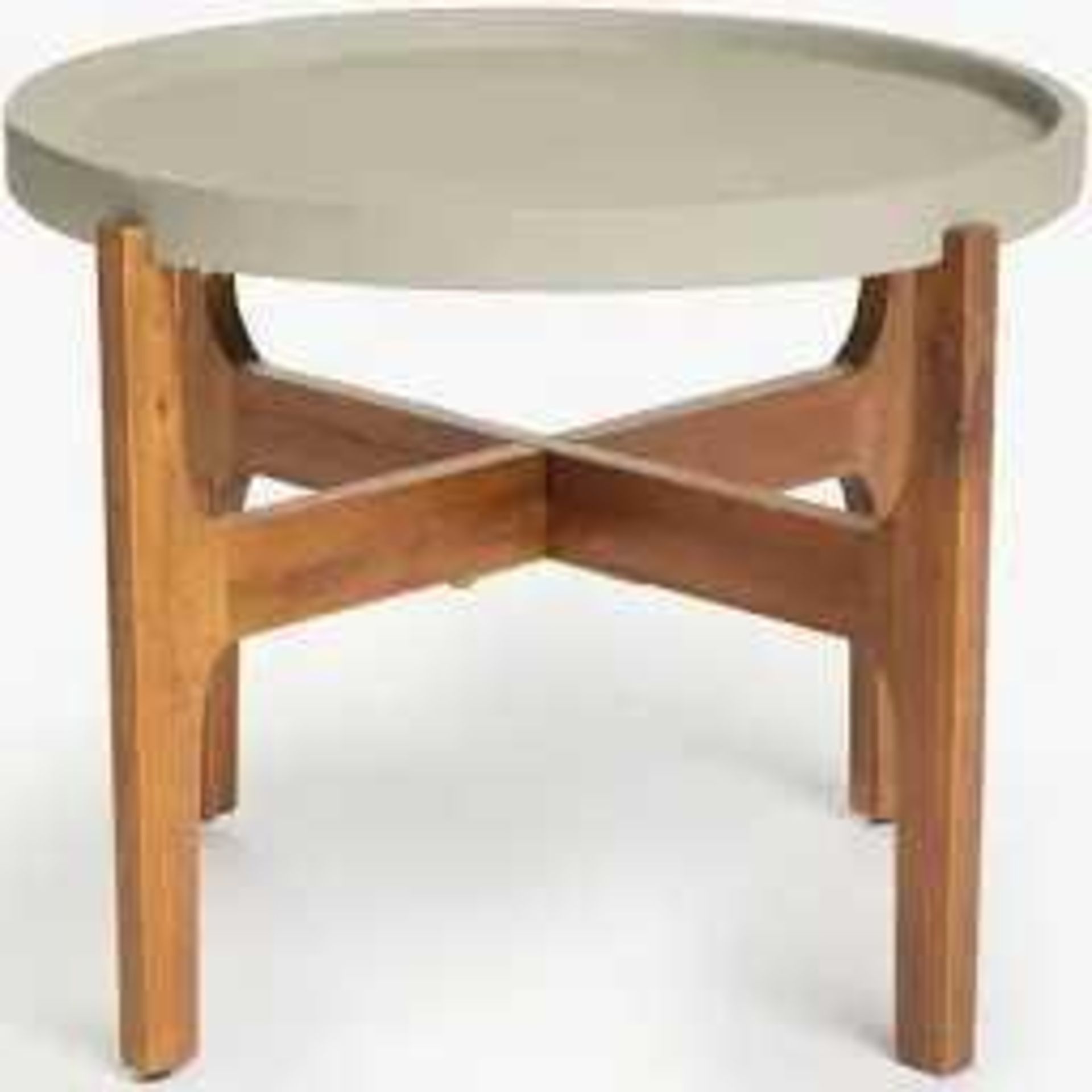 (Jb) RRP £100 Lot To Contain 1 Boxed John Lewis And Partners Ameria Tray Side Table Large (01056492)