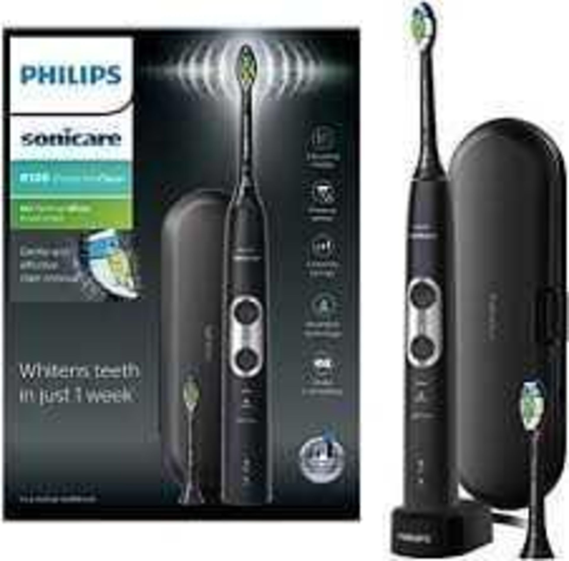 (Jb) RRP £125 Lot To Contain 1 Boxed Philips Sonicare 6100 Protective Clean Electric Toothbrush (405