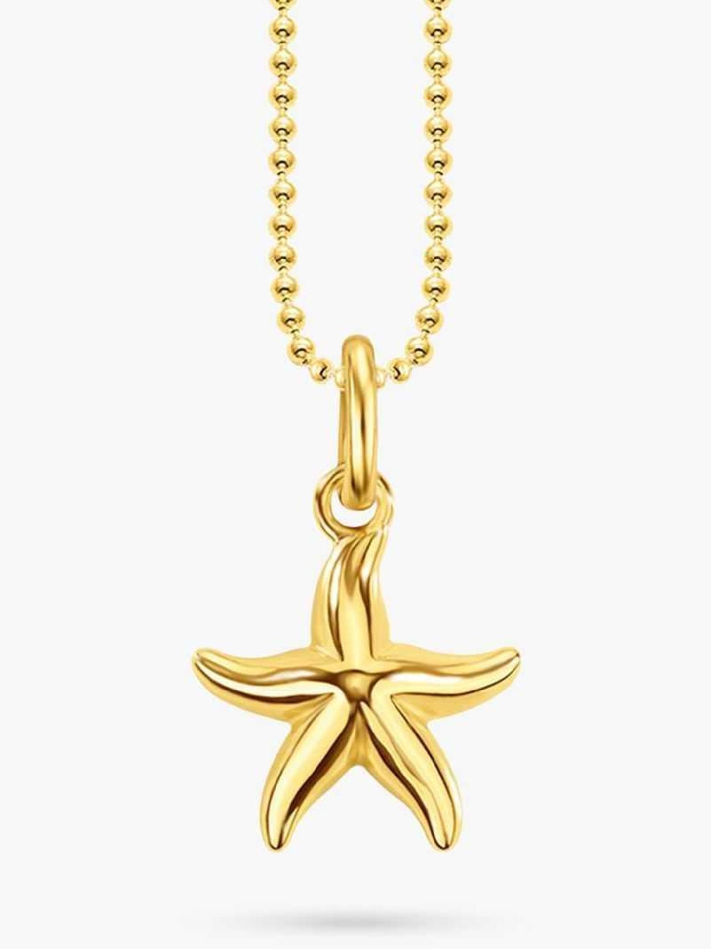 RRP £150 1 Bagged John Lewis And Partners Thomas Sabo 18Ct Gold Vermeil Starfish Pendant Necklace, G