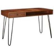 (Jb) RRP £300 Lot To Contain 1 Boxed (2 Of 2 Parts) John Lewis And Partners Hairpin Desk In Oak (No