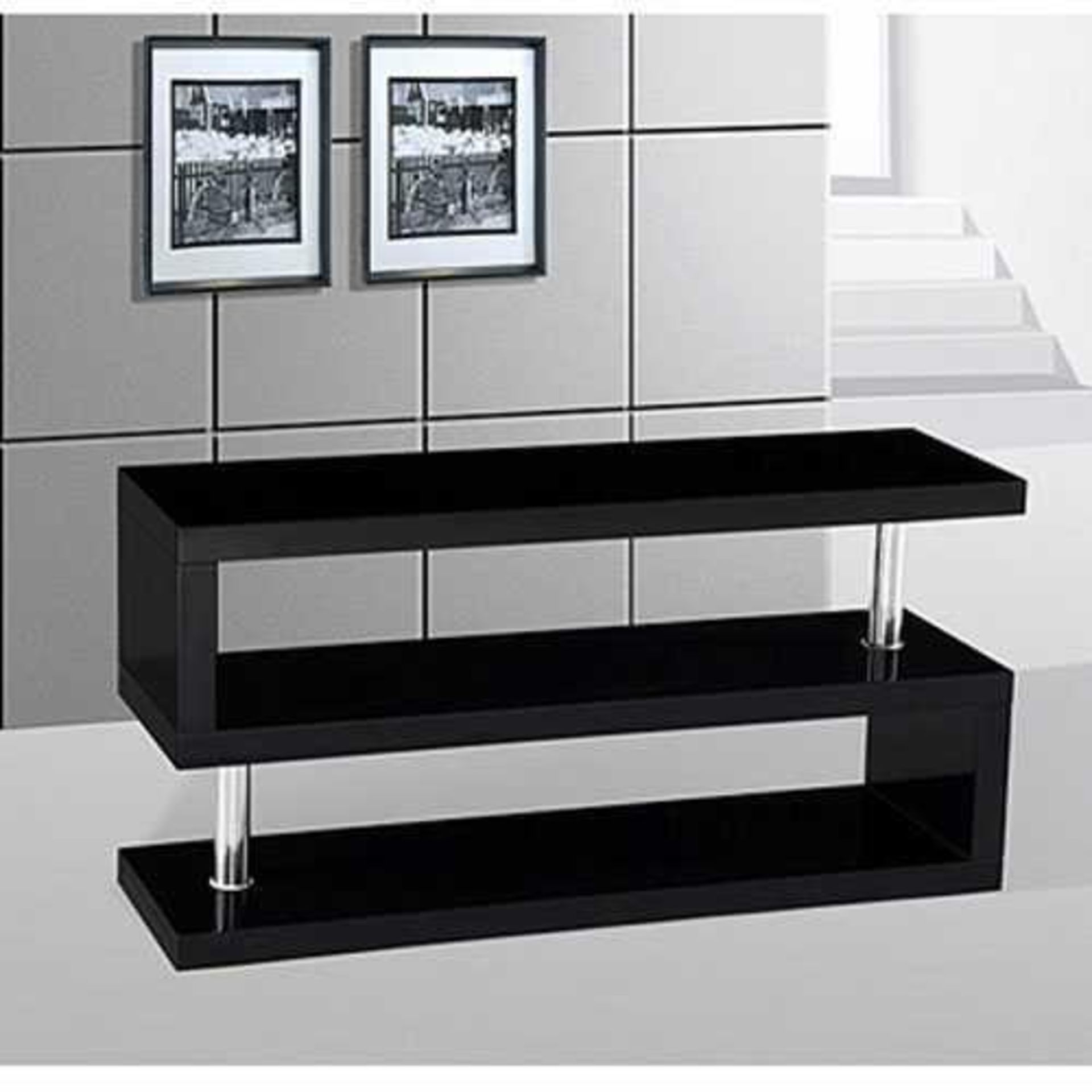 (Jb) RRP £200 Lot To Contain 1 Boxed Miami S Shaped Tv Stand
