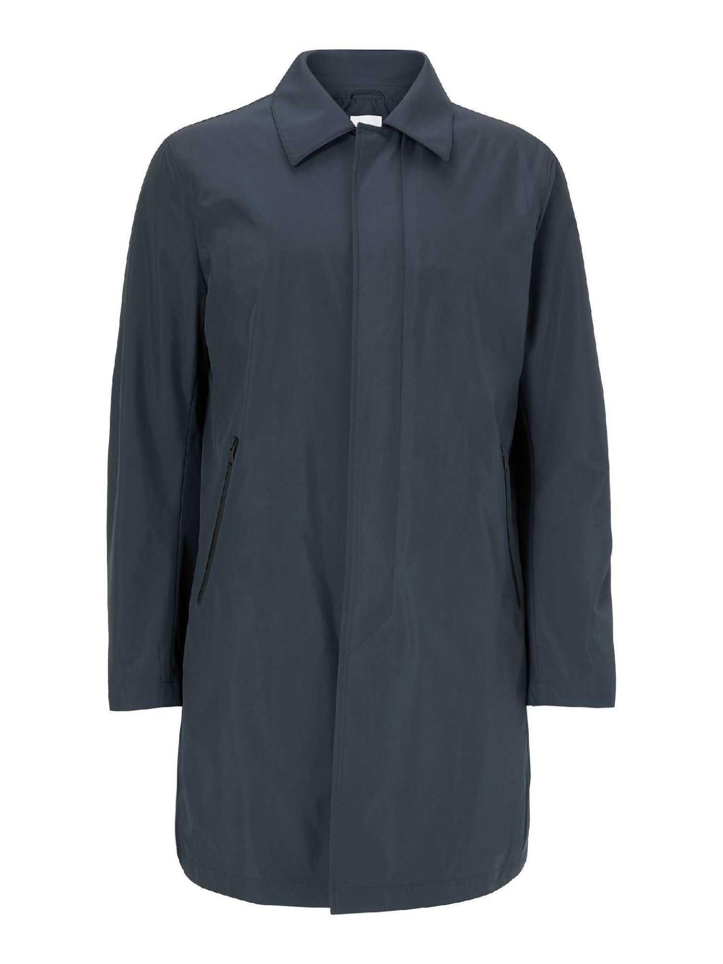 RRP £100 Ladies Size Uk 14 John Lewis And Partners Aline Water Resistant Mac/Overcoat In Black
