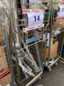 (Jb) RRP £500 Cage To Contain A Large Assortment Of John Lewis And Partners Curtain Rails, Poles And