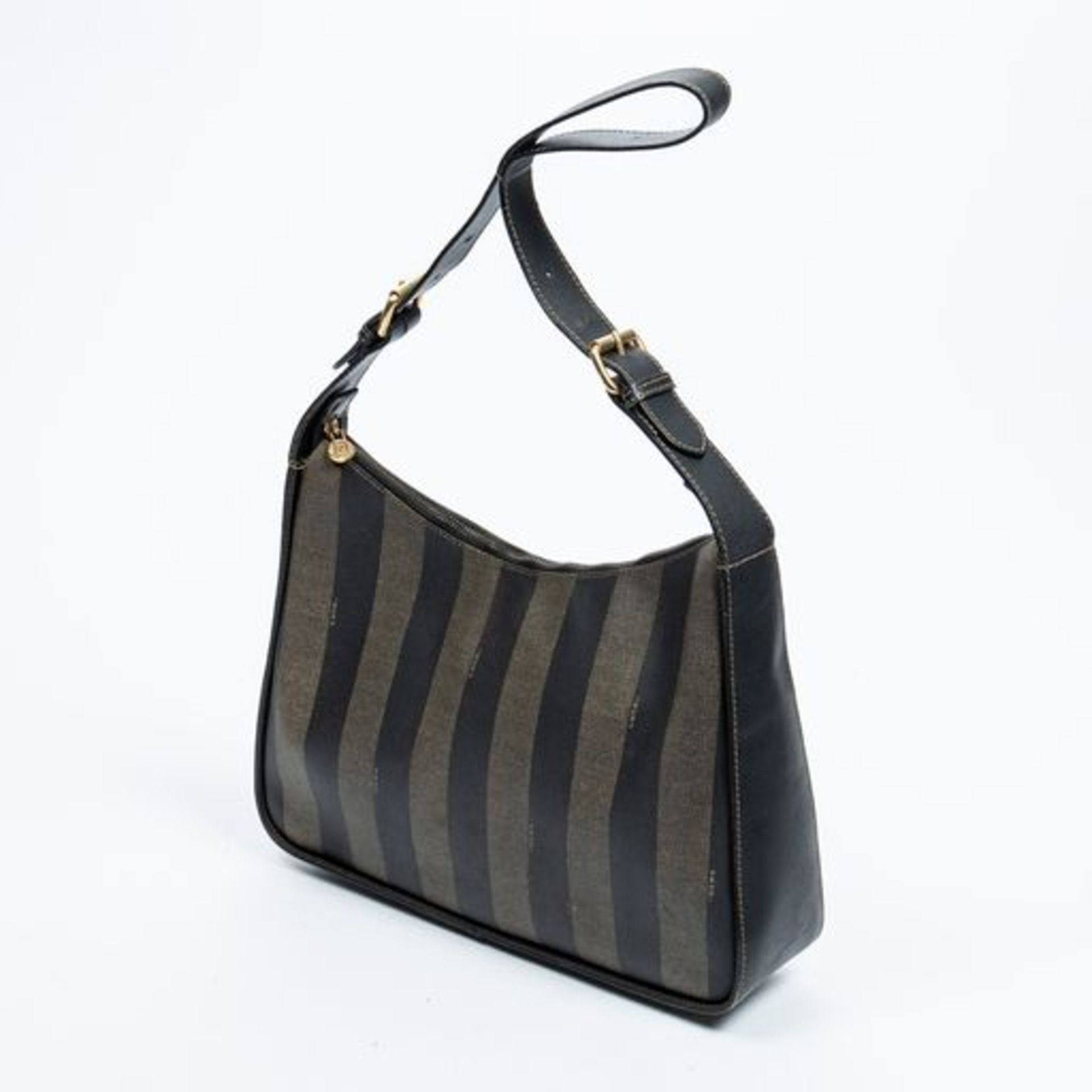 RRP £845 Fendi Vintage Hobo Shoulder Bag Khaki/Black - AAQ9876 - Grade AB - (Bags Are Not On Site, - Image 2 of 7