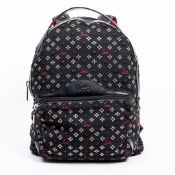 RRP £1550 Christian Louboutin Backloubi Jacquard Backpack Black - AAS3178 - Grade A - (Bags Are