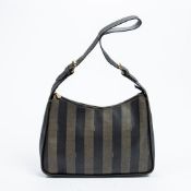 RRP £845 Fendi Vintage Hobo Shoulder Bag Khaki/Black - AAQ9876 - Grade AB - (Bags Are Not On Site,