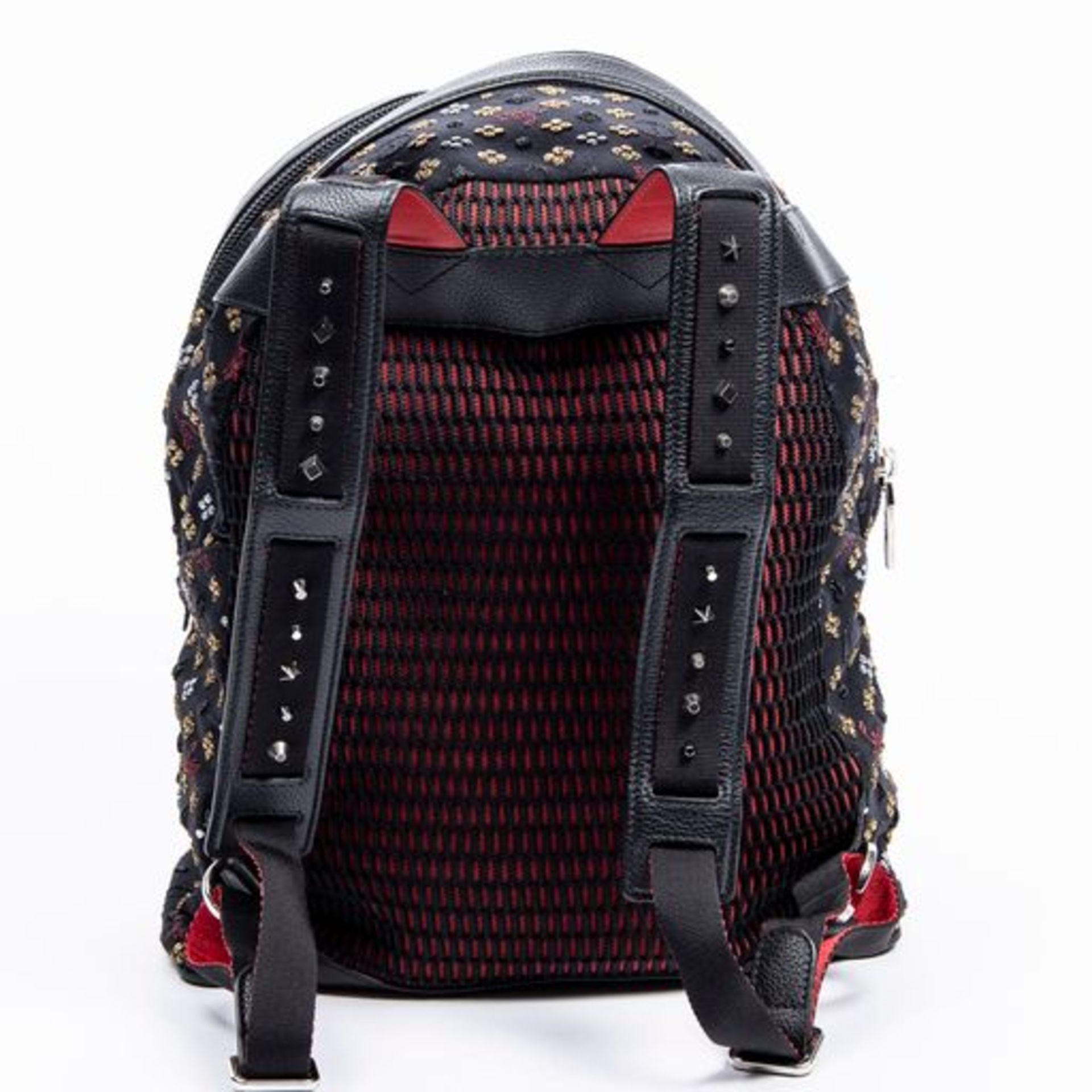 RRP £1550 Christian Louboutin Backloubi Jacquard Backpack Black - AAS3178 - Grade A - (Bags Are - Image 2 of 4