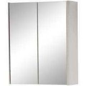 RRP £135 Boxed Wayfair Cayo Mirror Cabinet (Jg)