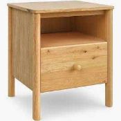 (Jb) RRP £150 Lot To Contain 1 Boxed John Lewis And Partners Spindle Hkso 1 Drawer Bedside Table (23