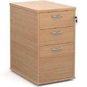 RRP £300 1 Boxed 2 Door 3 Drawer Storage Unit Beech Essential