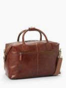 (Jb) RRP £200 Lot To Contain 1 Unpackaged Brown Leather Holdall Bag (No Tag)