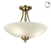 RRP £100 Boxed Wayfair Avery Three Light Ceiling Pendant (Jg)