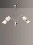 (Jb) RRP £175 Lot To Contain 1 Unpackaged John Lewis And Partners Chrome 5 Arm Mizar Ceiling Light (
