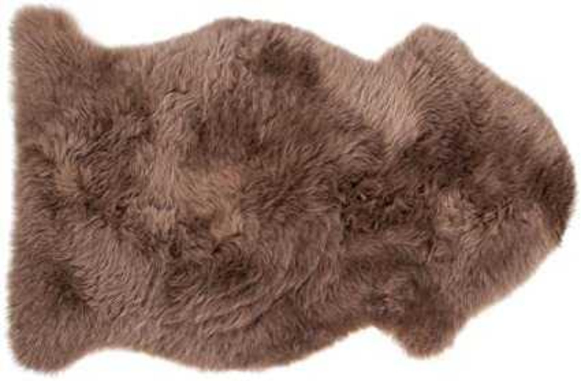 (Jb) RRP £175 Lot To Contain 1 Unpackaged John Lewis And Partners Faux Fur Sheepskin Rug Quad In Lig