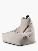(Jb) RRP £150 Lot To Contain 1 Unpackaged Boq Extreme Lounging Mighty Brushed Suede Bean Bag In Ston