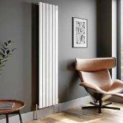 (Jb) RRP £150 Lot To Contain 1 Boxed Wayfair Elegant Vertical Flat Tube White Radiator (1800X304Mm)