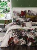 (Jb) RRP £115 Lot To Contain 1 Bagged Mm Linen Florella Super King Duvet Cover Set (2734112)