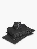 (Jb) RRP £150 Lot To Contain 1 Boxed The Just Slate Company Coasters Placemats And Table Runner Gift