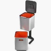 (Jb) RRP £130 Lot To Contain 1 Unpackaged Joseph Joseph Totem Compact 40L Intelligent Waste And Recy