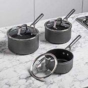 (Jb) RRP £150 Lot To Contain 2 Assorted Unpackaged Items To Include 1X 3 Piece Greenpan Saucepan Set