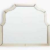 (Jb) RRP £240 Lot To Contain 1 Boxed John Lewis And Partners Gold Edge Overmantel Mirror (1631398)