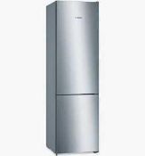 (Jb) RRP £670 Lot To Contain 1 Bosch Serie 4 Kgn39Vleag Freestanding 70/30 Fridge Freezer In Stainle